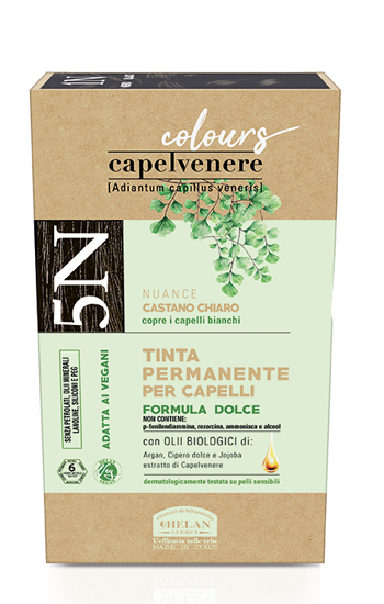 CAPELVENERE COLOURS TINTA CAPELLI 5N CASTANO CHIARO - fitfarma.it
