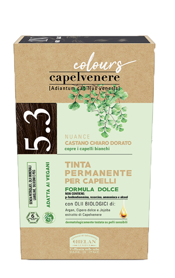 CAPELVENERE COLOURS TINTA CAPELLI 5,3N CASTANO CHIARO DORATO - fitfarma.it
