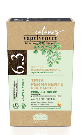 CAPELVENERE COLOURS TINTA CAPELLI 6,3N BIONDO SCURO DORATO - fitfarma.it