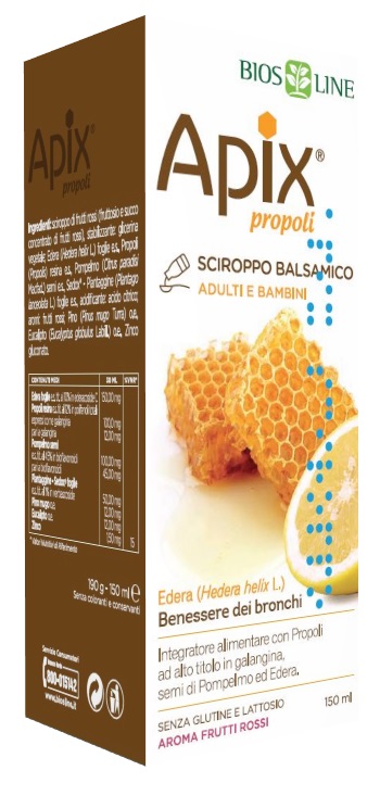 APIX PROPOLI SCIROPPO BALSAMICO SENZA CONSERVANTI 150 ML - fitfarma.it