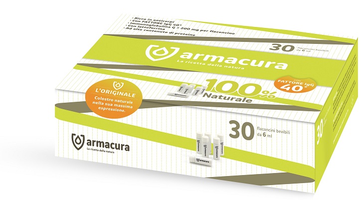 ARMACURA COLOSTRO 100% 30 FLACONCINI BEVIBILI - fitfarma.it