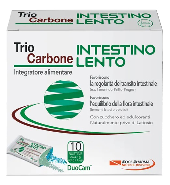 TRIOCARBONE INTESTINO LENTO 10 BUSTINE - fitfarma.it