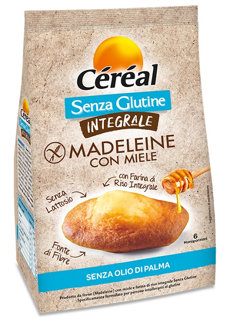 CEREAL SENZA GLUTINE INTEGRALE MADELEINE CON MIELE 170 G - fitfarma.it