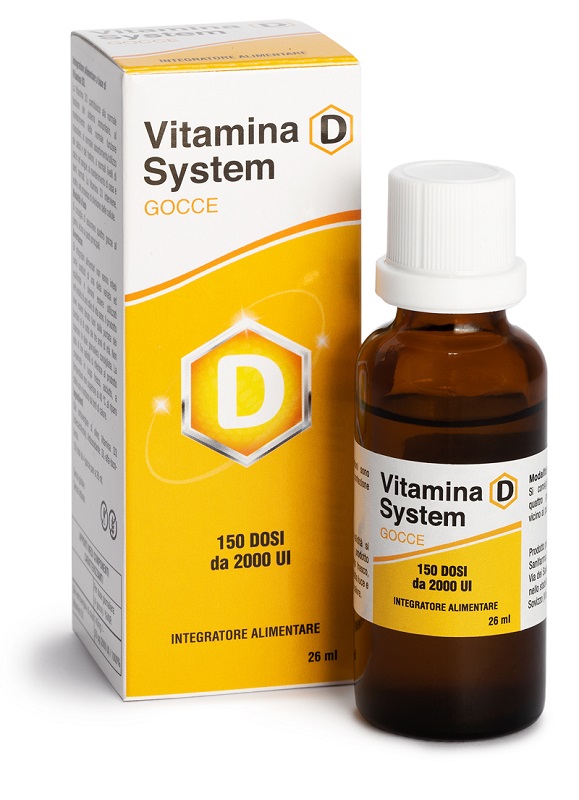 VITAMINA D SYSTEM GOCCE 150 DOSI DA 2000 UI 26 ML - fitfarma.it