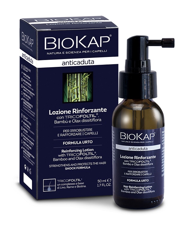 BIOKAP LOZIONE RINFORZANTE ANTICADUTA CON TRICOFOLTIL NUOVA FORMULA 50 ML - fitfarma.it
