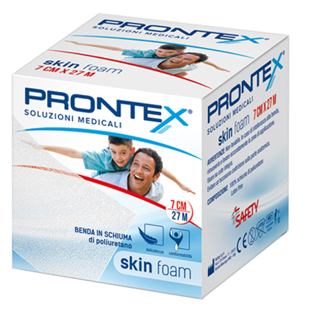 BENDA IN SCHIUMA PRONTEX SKIN FOAM M 27 X 7 CM BIANCO - fitfarma.it