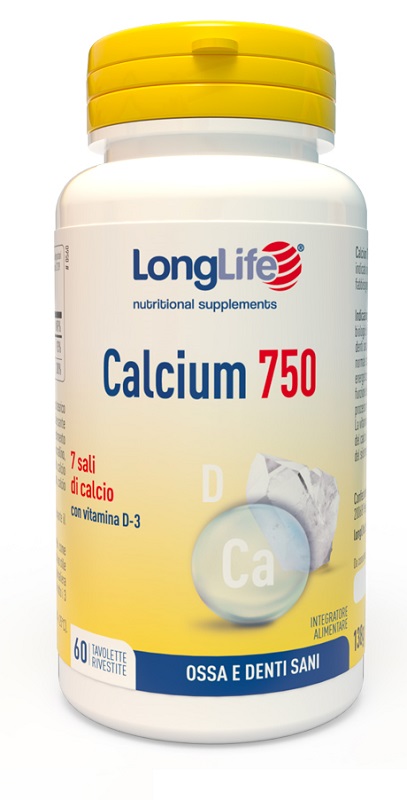 LONGLIFE CALCIUM 750 MG 60 TAVOLETTE - fitfarma.it