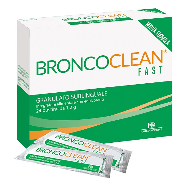BRONCOCLEAN FAST GRANULATO SUBLINGUALE 24 BUSTINE - fitfarma.it