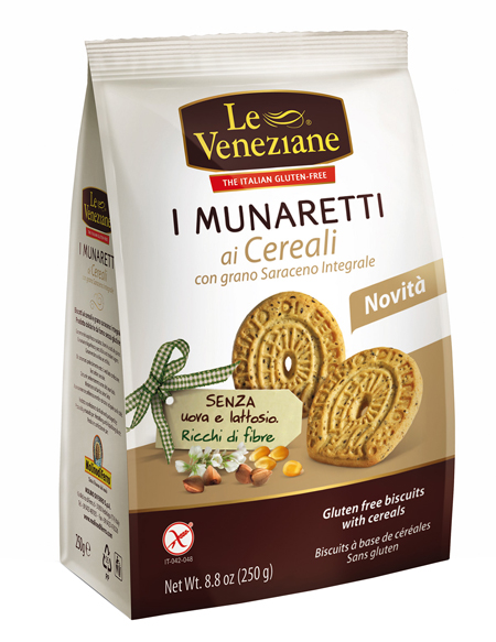 LE VENEZIANE MUNARETTI BISCOTTI CEREALI GRANO SARACENO INTEGRALE 250 G - fitfarma.it
