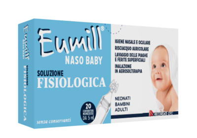 EUMILL NASO BABY SOLUZIONE FISIOLOGICA 20 CONTENITORI MONODOSE 5 ML - fitfarma.it
