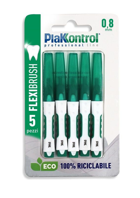 PLAKKONTROL FLEXIBRUSH SCOVOLINI INTERDENTALI 0,8 5 PEZZI - fitfarma.it