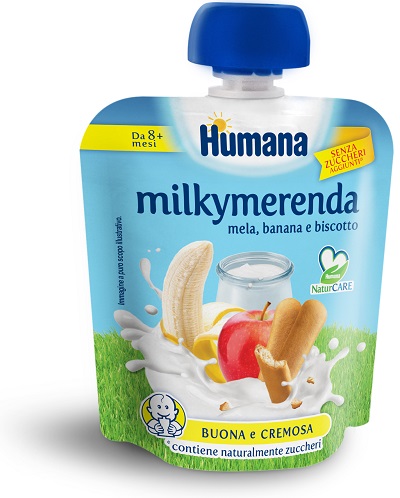 MILKYMERENDA MELA-BANANA BISCOTTO 100 G - fitfarma.it