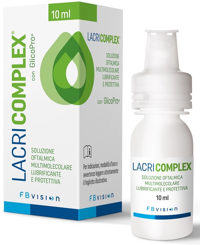 LACRICOMPLEX SOLUZIONE OFTALMICA MULTIMOLECOLARE LUBRIFICANTE PROTETTIVA 10 ML - fitfarma.it