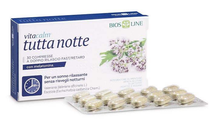 VITACALM TUTTA NOTTE CON MELATONINA 60 COMPRESSE - fitfarma.it