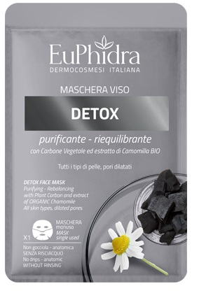 EUPHIDRA MASCHERA VISO DETOX 1 PEZZO - fitfarma.it