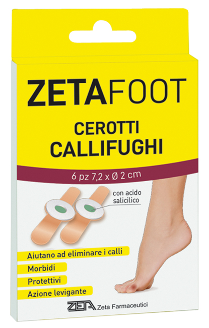 ZETAFOOT CEROTTO CALLIFUGO DISCHETTO CENTRALE CON ASTUCCIO 6 PEZZI - fitfarma.it
