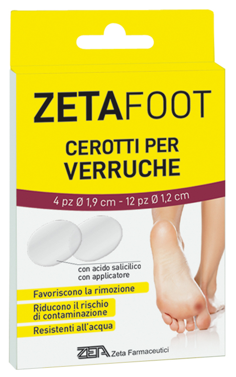 ZETAFOOT CEROTTO VERRUCHE ASSORTITE 16 PEZZI - fitfarma.it