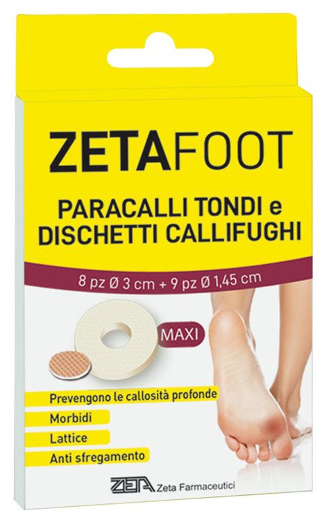 ZETAFOOT PARACALLO TONDO 8 PEZZI + DISCHETTO CALLIFUGO 9 PEZZI - fitfarma.it