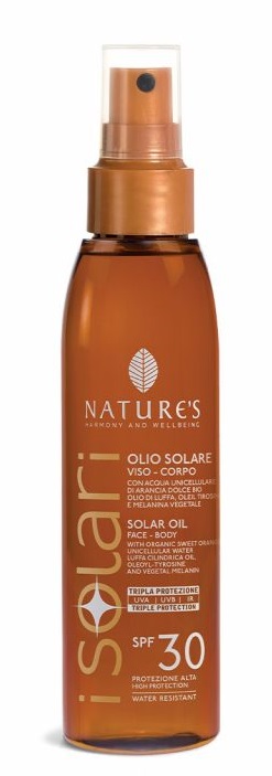 NATURE'S I SOLARI OLIO SOLARE VISO CORPO SPF 30 150 ML - fitfarma.it