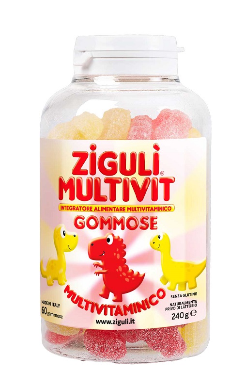 ZIGULI MULTIVIT FRAGOLA E BANANA 60 GOMMOSE - fitfarma.it