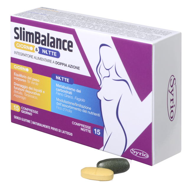 SLIM BALANCE GIORNO E NOTTE 15 COMPRESSE GIORNO 15 COMPRESSE NOTTE - fitfarma.it
