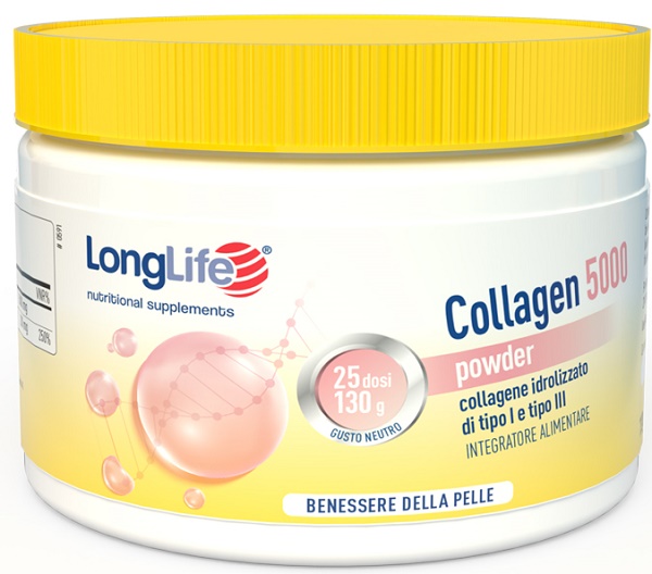 LONGLIFE COLLAGEN 5000 POWDER 130 G - fitfarma.it