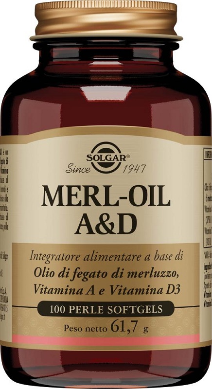 MERL OIL A&D 100 PERLE SOFTGEL - fitfarma.it