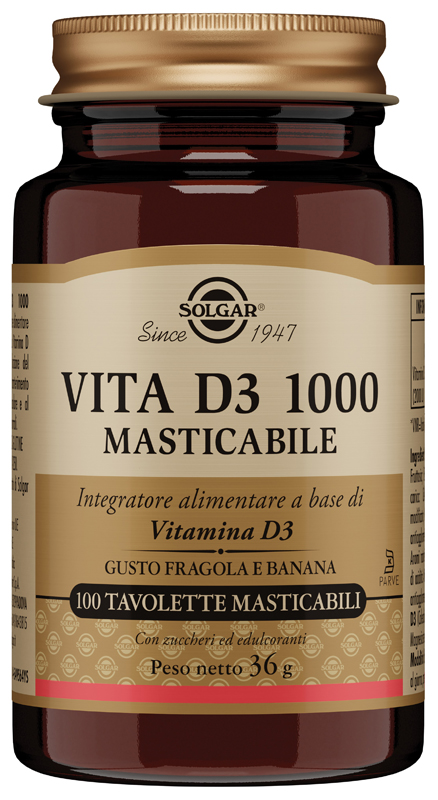 VITA D3 1000 100 TAVOLETTE MASTICABILI - fitfarma.it