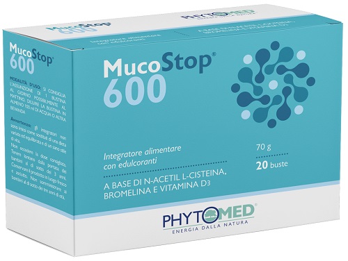 MUCOSTOP 600MG 20 BUSTINE DA 3,5 G - fitfarma.it