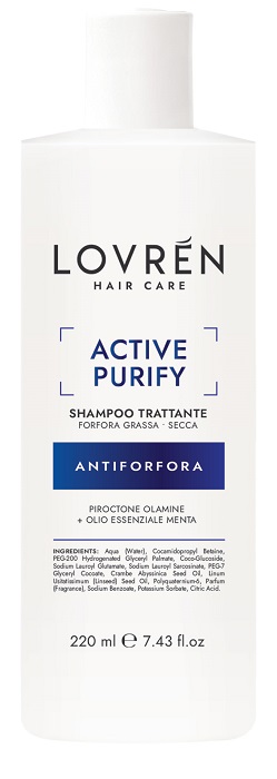LOVREN HAIR CARE ACTIVE PURIFY SHAMPOO TRATTANTE 220 ML - fitfarma.it