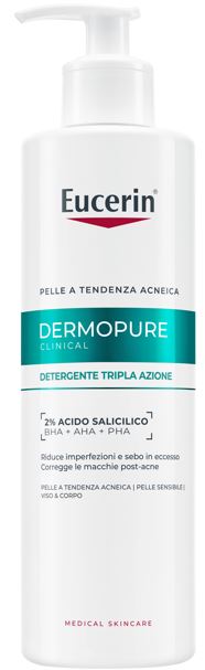 EUCERIN DERMOPURE CLINICAL DETERGENTE TRIPLA AZIONE 400 ML - fitfarma.it