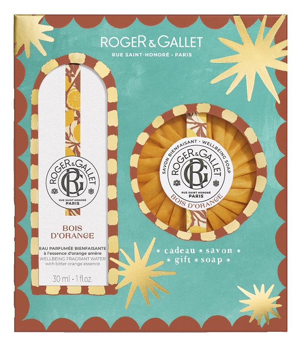 ROGER&GALLET SET NATALE BOIS D'ORANGE EAU DE PARFUM 30 ML + SAPONETTA 100 G 25 - fitfarma.it