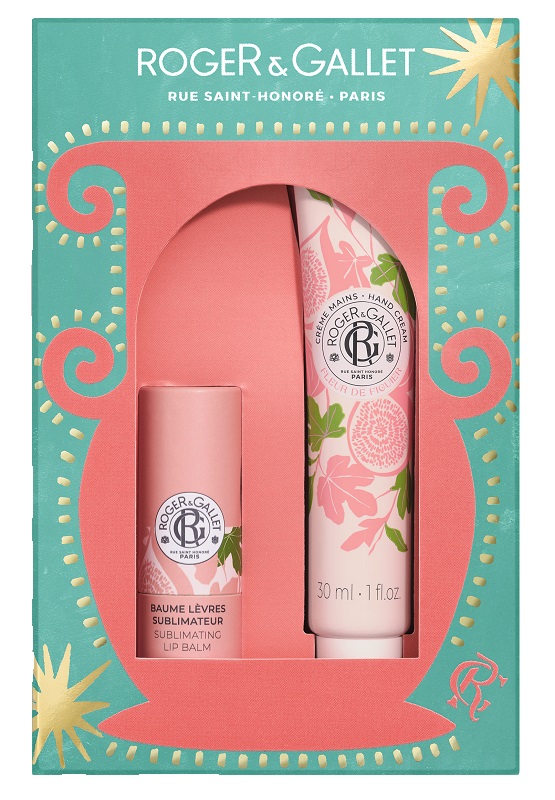 ROGER&GALLET SET NATALE FLEUR DE FIGUIER CREMA MANI 30 ML + BALSAMO LABBRA 25 - fitfarma.it