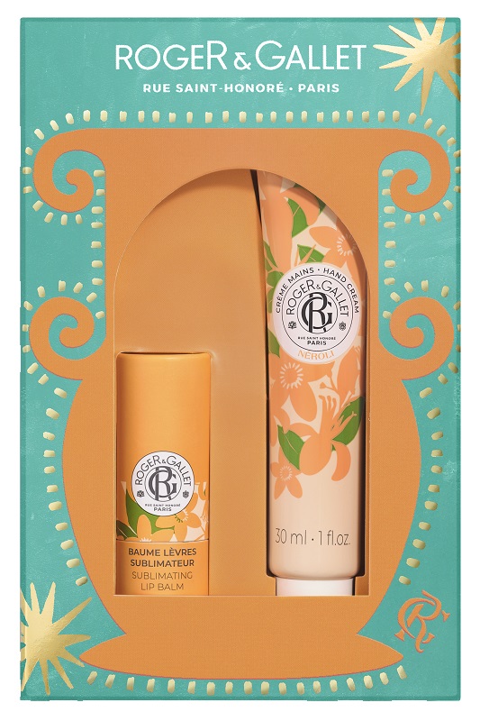 ROGER&GALLET SET NATALE NEROLI CREMA MANI 30 ML + BALSAMO LABBRA 25 - fitfarma.it