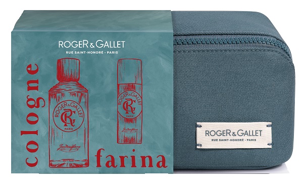 ROGER&GALLET SET NATALE TROUSSE JEAN MARIE FARINA EAU DE COLOGNE 100 ML + DEODORANT 150 ML 25 - fitfarma.it