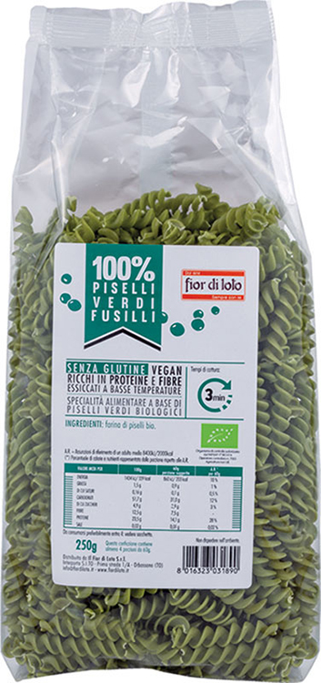 FUSILLI DI PISELLI BIO 250 G - fitfarma.it