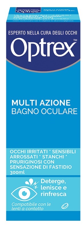 OPTREX MULTI AZIONE BAGNO OCULARE 300ML + OCCHIERA FLESSIBILE - fitfarma.it