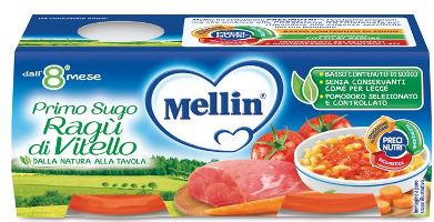 MELLIN PRIMOSUGO RAGU' DI VITELLO 2 VASETTI DA 80 G - fitfarma.it