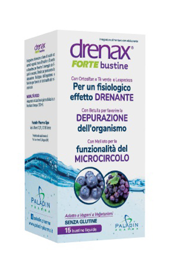DRENAX FORTE MIRTILLO E UVA 15 BUSTINE - fitfarma.it