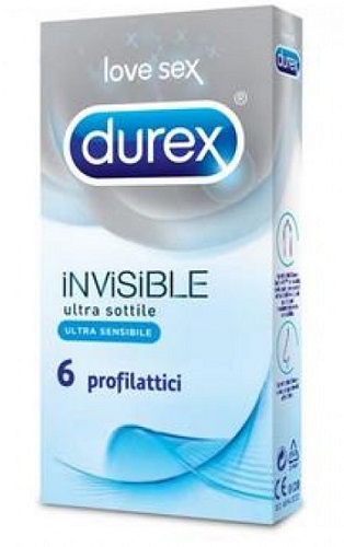 DUREX INVISIBLE PROFILATTICO 6 PEZZI - fitfarma.it