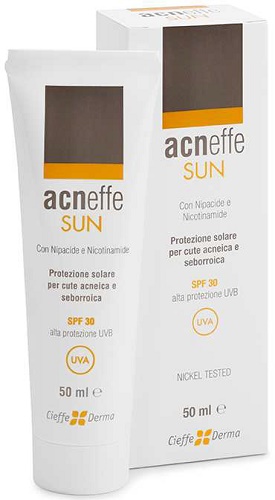 ACNEFFE SUN SPF 30 ALTA PROTEZIONE UVB PER CUTE ACNEICA E SEBORROICA 50 ML - fitfarma.it