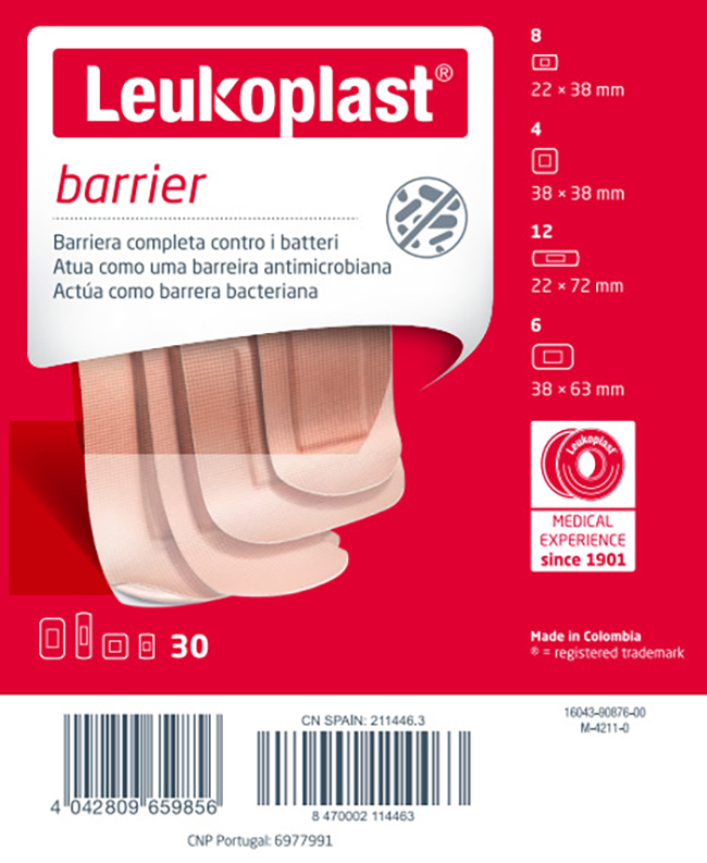 LEUKOPLAST BARRIER 30 PEZZI ASSORTITI - fitfarma.it