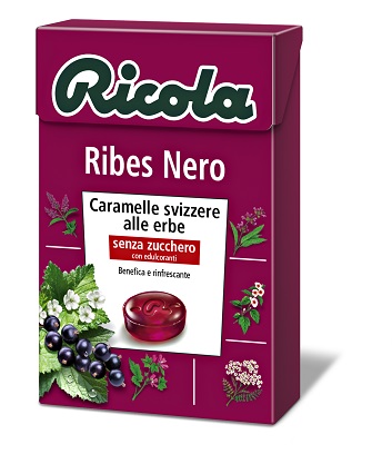 RICOLA RIBES NERO SENZA ZUCCHERO 50 G - fitfarma.it