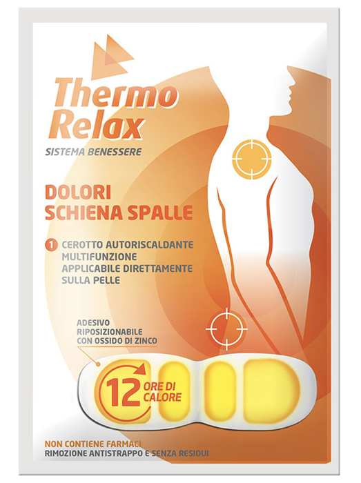 THERMORELAX CEROTTO AUTORISCALDANTE DOLORE SCHIENA/SPALLE 1 PEZZO - fitfarma.it