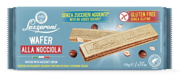 ZEROLE WAFERS ALLA NOCCIOLA SENZA ZUCCHERI AGGIUNTI 175 G - fitfarma.it
