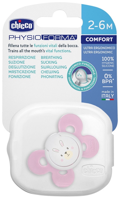 CHICCO SUCCHIETTO COMFORT GIRL IN SILICONE 0-6 MESI 1 PEZZO - fitfarma.it