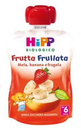 HIPP BIO FRUTTA FRULLATA MELA BANANA FRAGOLA 90 G - fitfarma.it
