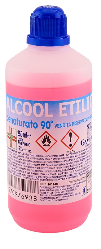 ALCOOL ETILICO DENATURATO 90% 250 ML - fitfarma.it