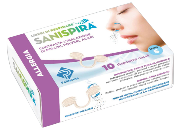 SANISPIRA ALLERGIA DISPOSITIVO NASALE 10 PEZZI TAGLIA L - fitfarma.it
