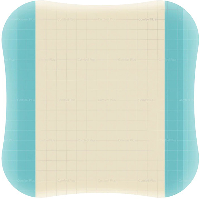 MEDICAZIONE SPECIALE ATTIVA CON IDROCOLLOIDE CON BORDI SMUSSATI COMFEEL PLUS 10X10 CM 10 PEZZI - fitfarma.it